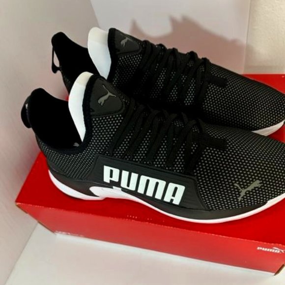 Puma Men's Softride Premier Slip-On Casual Sneakers Black 12 New In Box - Picture 2 of 4